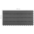 thumbnail image 5 of vidaXL Decking Tile Patio Floor Tile Interlocking Outdoor Flooring Tile 6 pcs, 5 of 13