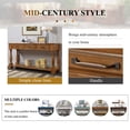 thumbnail image 6 of 63inch Long Wood Console Table with 3 Drawers and 1 Bottom Shelf for Entryway Hallway Easy Assembly Extra-thick Sofa Table (Brown), 6 of 14