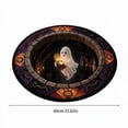thumbnail image 3 of Halloween 3D Optical Illusion Round Area Rug, 24in Ghost and Spirit Stone Well Visual Floor Mat, Washable Decorative Carpet for Entryway, Bedroom, Porch & Halloween Party Decor (A), 3 of 7