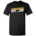 thumbnail image 4 of UGP Campus Apparel Pittsburgh Retro Repeat - Sports Team City Pride Tailgating T Shirt - X-Large - Black, 4 of 6
