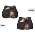 thumbnail image 6 of Yiaed Graffiti Cool Duck Print Women's Athletic Shorts Running Shorts Sporty Short High Waisted Elastic Workout Shorts for Yoga Gym Running & Sports -X-Large, 6 of 8