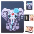 thumbnail image 1 of iPad 9.7 inch 2018 2017 Case/iPad Air Case/iPad Air 2 Case, Dteck PU Leather Folio Smart Cover with Auto Sleep Wake Stand Wallet Case for iPad 6th Generation/iPad 5th Gen,28# Elephant, 1 of 5