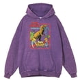 thumbnail image 2 of Sudadera con capucha retro desgastada con diseño de dinosaurio que roba al bebé para hombre, sudadera holgada informal de gran tamaño, sudadera con capucha 100 % algodón, 2 of 4