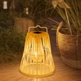thumbnail image 1 of Solar Garden Lanterns Decorative Flameless Waterproof with Edison Bulb for Wedding, Patio, Tabletop (White), 1 of 8