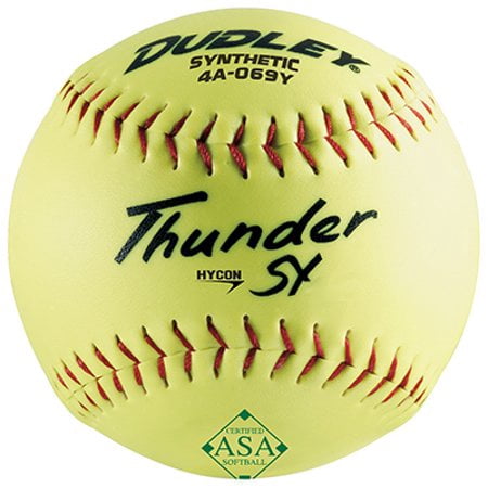 Dudley ASA Thunder SY Slowpitch Softballs (Clincher Softballs Best Price)