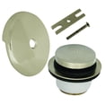 thumbnail image 1 of Kit de molduras de desagüe con botón táctil para bañera Danco Nickel, 1 of 2
