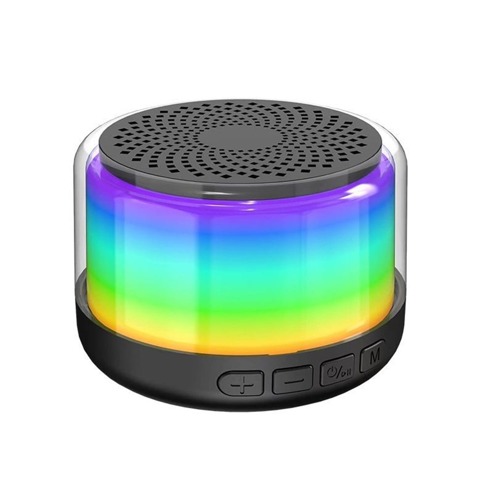 wireless speaker❤️ Portable Wireless Speaker Micro TF Card Player RGB Luminous Mini