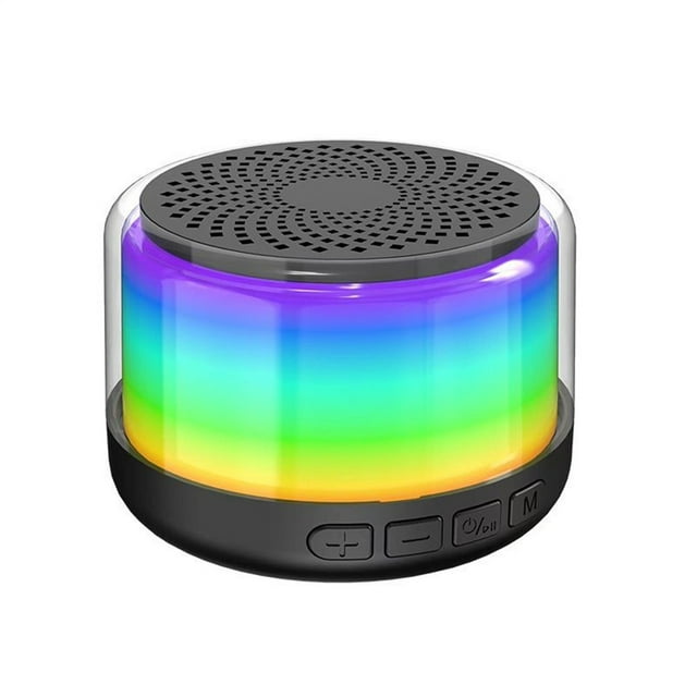 Portable Wireless Speaker Micro TF Card Player RGB Luminous Mini Surround Sound Bass Speaker For Home Outdoor