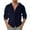 Navy, variant on Toimothcn Polo Shirts For Men Spring Button Hooded Long Sleeve Jacket Jacquard Solid Color Shirt Lightweight Soft Tee Tops Suitable For Dailywear