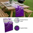 thumbnail image 5 of Purple Modern Wavers Table Runner - 72 Inch Long, Kitchen Dining Table Runner Dresser Scarves, Abstract Water Ripple Fluid Art Farmhouse Decor for Coffee Tables Wedding Party Banquet, 5 of 8