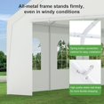 thumbnail image 3 of GOJOOASIS 20 x 20 Car Port Large Metal Shelter Portable Garage Canopy Tent for Parties，White, 3 of 7