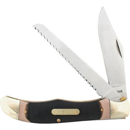 Old Timer Clip Saw Blade Delrin Handlee Folder Knife Folding