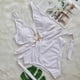 thumbnail image 4 of Bikini para mujer, cómodo, con escote en V profundo, con cordones de metal, traje de baño para mujer, traje de baño de talle alto OAVQHLG3B Store  lin121212, 4 of 4