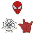 thumbnail image 4 of Foose Cookie Cutters Super Hero Cookie Cutter 3 Pc Set, 4 - 4.5 in, Spider Web Tin Plate Steel, USA, 4 of 5