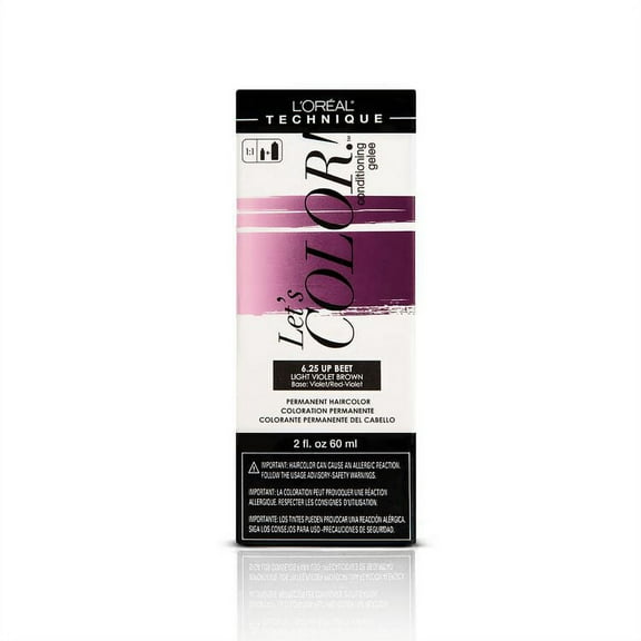 L'Oréal Technique Let's Color! 4.25 Up Beet – Light Violet Brown – 2 oz