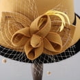 thumbnail image 5 of Elegant Net Fabric Fisherman Hat for Women Woolen Autumn Winter Round Top, 5 of 6