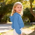 thumbnail image 6 of Liyamei Kids Lightweight Hooded Jacket with Zipper for Fall Windproof Outerwear Size 10-11 Years, 6 of 7