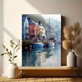 thumbnail image 6 of Harbor Boats Watercolor Canvas Print, Wall Decor for Living Room Bedroom Dining Room Office Hotel Hallway, 6 of 8
