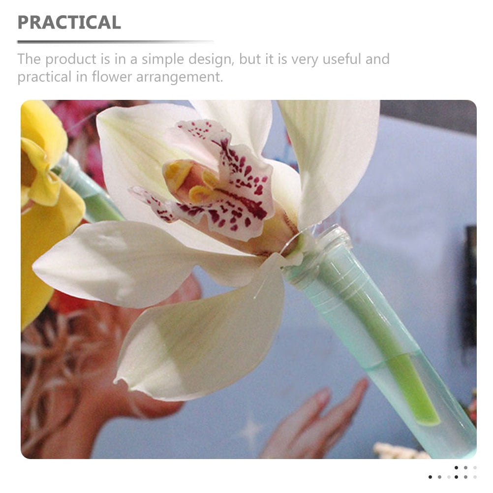 BESTYASH 90Pcs Portable Flower Nutrition Tubes Lightweight Plastic Vials for Fresh Flowers