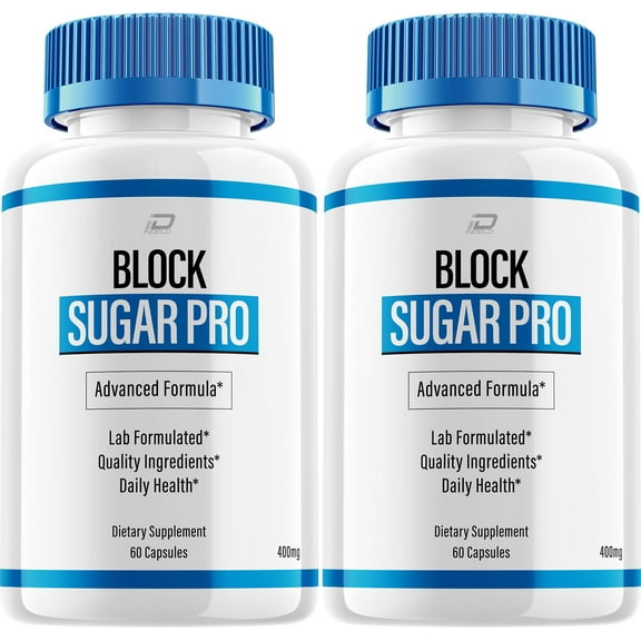 Block Sugar Pro Capsules – BlockSugarPro All Natural Glycogen Support, 2 Pack, 120 Capsules
