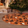 thumbnail image 6 of Picia Retro Halloween Print Christmas Tree Skirt , Christmas Tree Skirt Ornaments for Merry Christmas Holiday Party Decorations Indoor Outdoor-36", 6 of 7