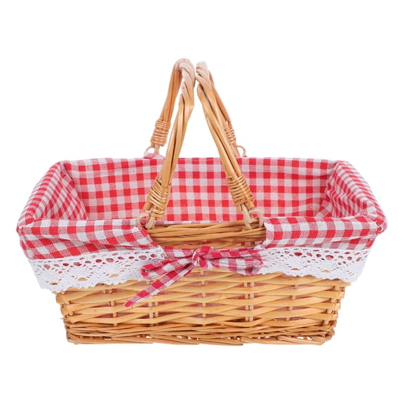 FUTUREORYY Willow Woven Storage Basket Multi Color for Kitchen and Home Storage