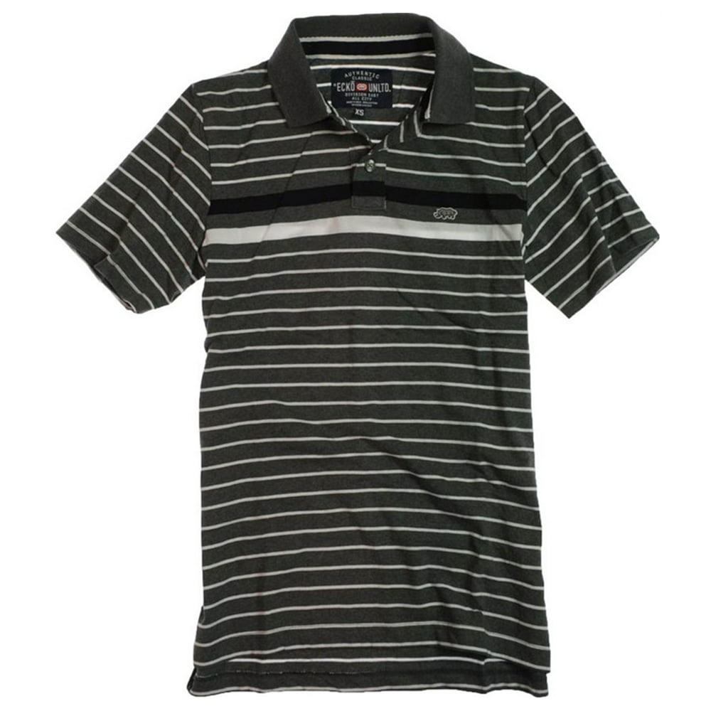 Ecko Unltd. - Ecko Unltd. Mens Striped Rugby Polo Shirt - Walmart.com ...