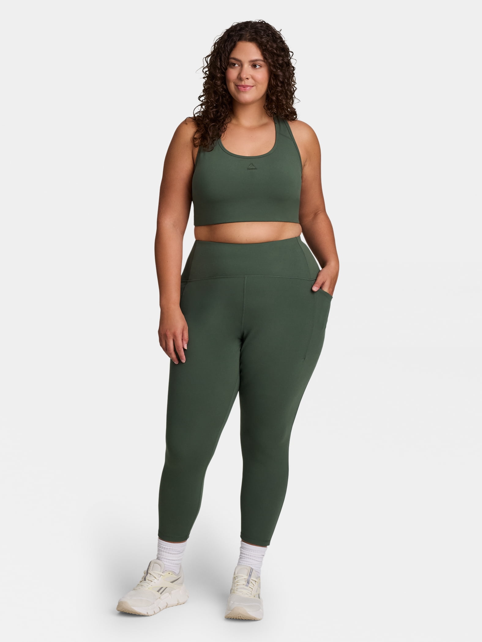 Reebok Women's Reflex High Rise 7/8 Legging, 25" Inseam, Sizes XS-4X