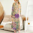 thumbnail image 4 of Women's Slim Dresses A-Line Dress Long Style Elegant Atmospheric 3D Print Casual Loose Long Sleeve Dress Autumn Winter Women's Dresses Trend 2025 Purple 4XL, 4 of 6
