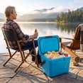 thumbnail image 4 of ELLEGNT 21 QT Portable Hard Cooler, Insulated Ice Chest with 2 Cup Holders, Blue, 4 of 10