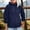 Navy, variant on Women's Packable Rain Jacket Waterproof Running Cycling Windbreaker Golf Hiking Gear Hood Raincoat Women's Solid Color Windproof Jacket White S