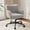 Gray, variant on Romorgniz Vanity Chair with Wheels & Back Desk Chair Adjustable Height for Makeup, Work & Relaxation, Pink