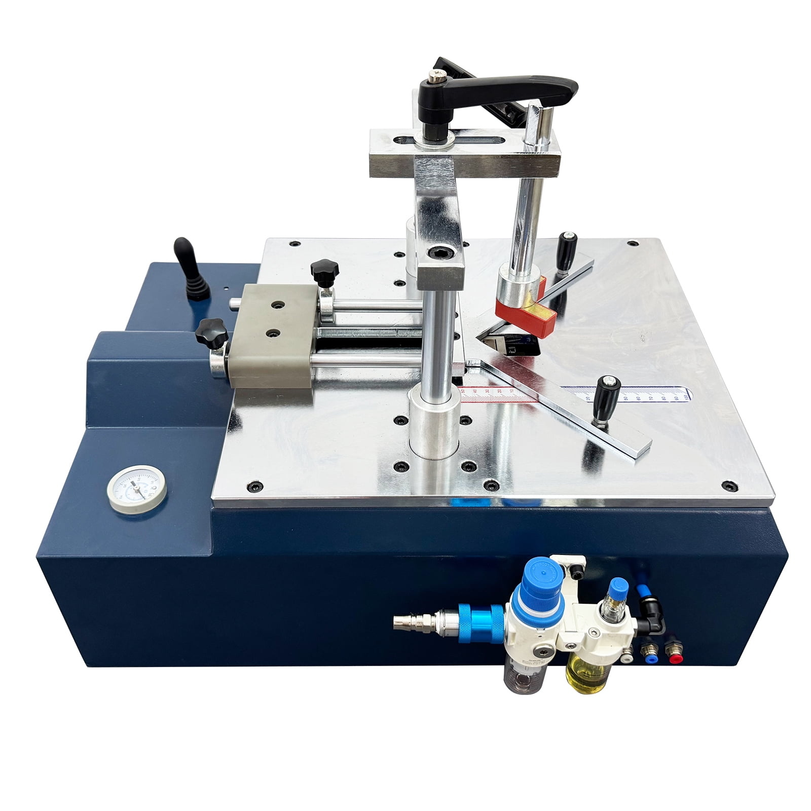 Desktop Pneumatic Picture Frame Nail Angle Machine Wood Frame Joining Machine Adjustable V Nailer