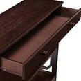 thumbnail image 3 of Convenience Concepts Omega 1 Drawer Console Table with Shelves, Espresso, 3 of 6