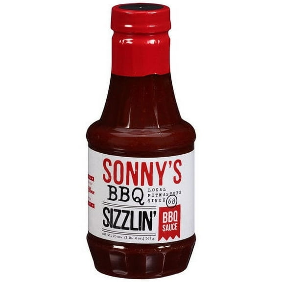 Sonnys Franchise Sizzlin' BBQ Sauce - The Final Touch to Perfect Barbeque, 20 oz Bottle