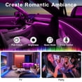 thumbnail image 4 of Interior Car LED Strip Lights APP Control, 5 in 1 RGB 16 Million Colors Ambient Lighting Kit with 236 inches Fiber Optic, Music Mode Inside Decorations, 4 of 4