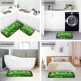 thumbnail image 4 of Dreamtimes Beutiful Irish Hat Coin Shamrock Clover Leaves Kitchen Rugs Door Mat 2PCS,Carpet Front Entrance Non-Slip Relieve Fatigue Washable Floor Mat for St. Patrick's Day Kitchen Bedroom Porch, 4 of 7