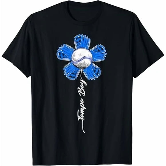 Tampa Bay Souvenir Colorful Flower Tee I Love Tampa Bay Novelty Shirt,for unisex up to 3XL