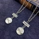 thumbnail image 1 of Collares Colgantes XWSHYW Un Par de Collares Conmemorativos de La Amistad con Colgante Mano a Mano, 1 of 6