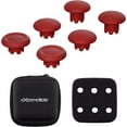 thumbnail image 3 of eXtremeRate Carmine Red Replacement Swappable Thumbsticks for PS5 Edge Controller, Custom Interchangeable Analog Stick Joystick Caps for PS5 Edge Controller - Controller & Thumbstick Base NOT Included, 3 of 7