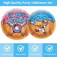 thumbnail image 4 of Princess Birthday Party Decorations, 96 Pcs Four Ever a Princess Plates and Napkins Forks Tableware Set, Girls 4th Birthday Party Supplies Disposable Plates Set for 24, 4 of 7