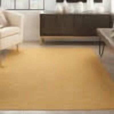 Nourison Positano Indoor/Outdoor Modern Solid Yellow 5' x 7' Area Rug, (5' x 7')