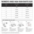 thumbnail image 7 of HISEA Women's Slim Calf Waterproof Tall Rain Boots, Anti-Slip PVC Rubber Boots with Comfortable Insole for Outdoor Work & Walking，Black，Size 9, 7 of 7