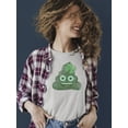 thumbnail image 2 of Lucky Clover - Emoji Poo Graphic Women's T-shirt, 2 of 4