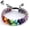 Rainbow, variant on 7 Chakra Beads Bracelet Natural Stone Healing Crystals Bracelet Meditation Relax Anxiety Bangle for Women Men (Colorful)