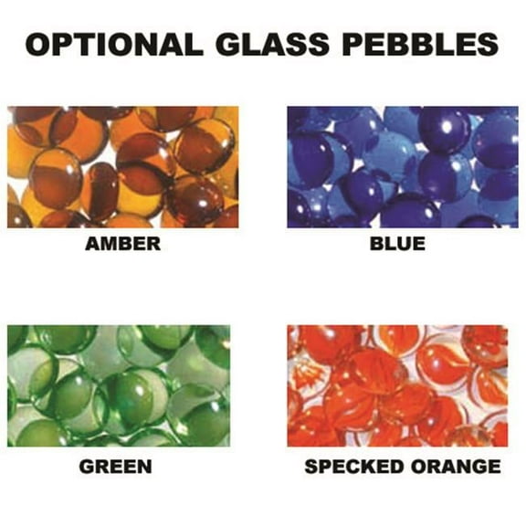 Smooth Glass Pebbles - Clear
