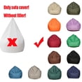 thumbnail image 3 of Lazy BeanBag-sofá individual sin relleno, cubierta de sillas, Color sólido, impermeable, Oxford, tumbona, asiento, PUF, Tatami, 3 of 4