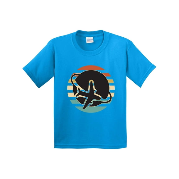 Inktastic Airplane Trip Vintage Travel Youth T-Shirt