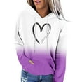 thumbnail image 1 of VBARHMQRT Sweat-Shirt pour Femmes Pull Graphique Blouse pour Femmes Imprimé Col Rond Sweat-Shirt Col Rond Ajusté Pull Tops Décontracté Manches Longues Chemises d'Entraînement Blouse Ample, 1 of 5