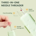 thumbnail image 5 of Xoxingysm Diy Knitting Diy Needle Threader Openers 2025 New Automatic Needle Threader with Needle Storage Case Quick Sewing Machine Loop Automatic Needle Threader Needle Threader Quick Sewing Set, 5 of 9